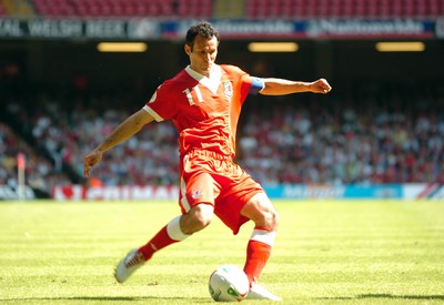 02.06.07 - Wales v Czech Republic - UEFA Euro 2008 Qualifying, Group D - Wales' Ryan Giggs takes a shot at goal 
