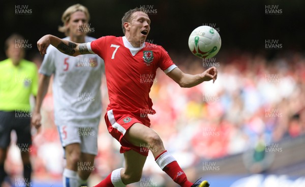 02.06.07. Wales v Czech Republic, Euro 2008 Qualifyer Wales' Craig Bellamy shows his frustration as he fails to make the most of a chance infront of goal 