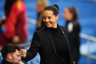090626 - Wales Women v Czech Republic Women - 2027 FIFA Women's World Cup Qualifying - Rhian Wilkinson, Wales head coach