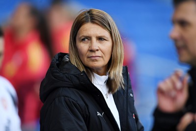 090626 - Wales Women v Czech Republic Women - 2027 FIFA Women's World Cup Qualifying - Jitka Klimkova, Czech Republic head coach