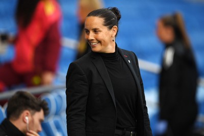 090626 - Wales Women v Czech Republic Women - 2027 FIFA Women's World Cup Qualifying - Rhian Wilkinson, Wales head coach