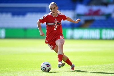 090626 - Wales Women v Czech Republic Women - 2027 FIFA Women's World Cup Qualifying - Lily Woodman of Wales