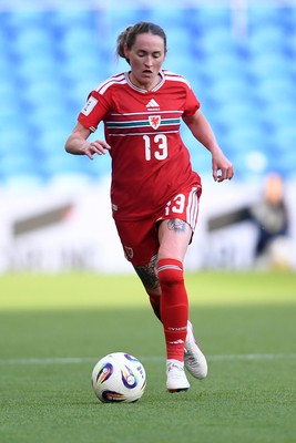 090626 - Wales Women v Czech Republic Women - 2027 FIFA Women's World Cup Qualifying - Rachel Rowe of Wales