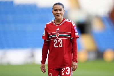 090626 - Wales Women v Czech Republic Women - 2027 FIFA Women's World Cup Qualifying - Ffion Morgan of Wales