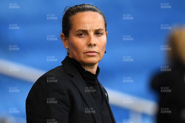 090626 - Wales Women v Czech Republic Women - 2027 FIFA Women's World Cup Qualifying - Rhian Wilkinson, Wales head coach