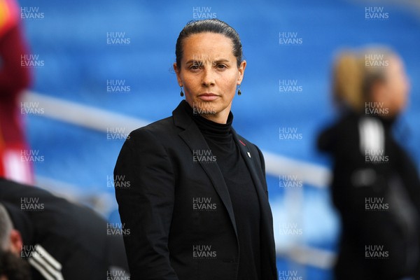 090626 - Wales Women v Czech Republic Women - 2027 FIFA Women's World Cup Qualifying - Rhian Wilkinson, Wales head coach