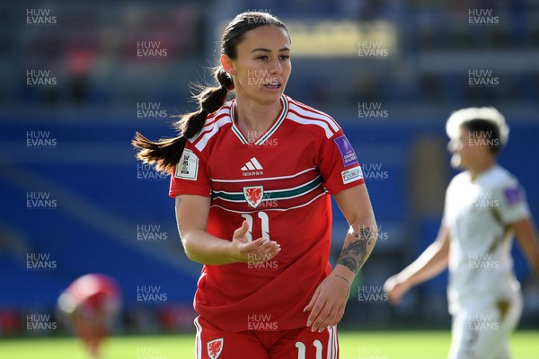 090626 - Wales Women v Czech Republic Women - 2027 FIFA Women's World Cup Qualifying - Hannah Cain of Wales