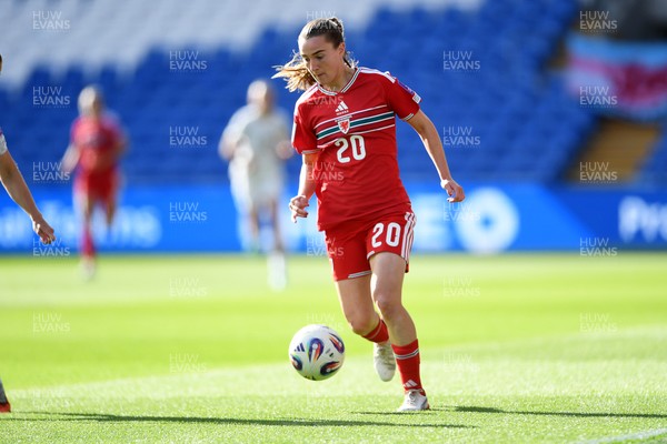 090626 - Wales Women v Czech Republic Women - 2027 FIFA Women's World Cup Qualifying - Carrie Jones of Wales