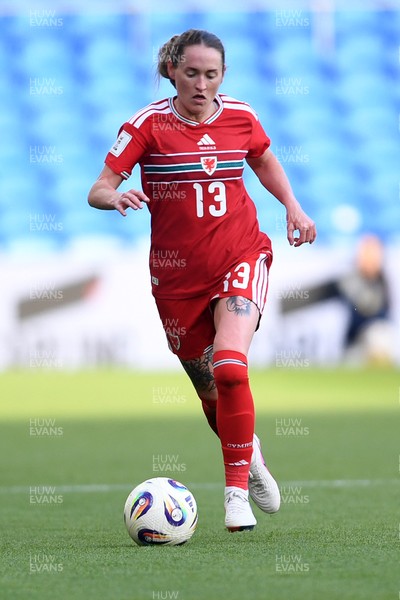 090626 - Wales Women v Czech Republic Women - 2027 FIFA Women's World Cup Qualifying - Rachel Rowe of Wales