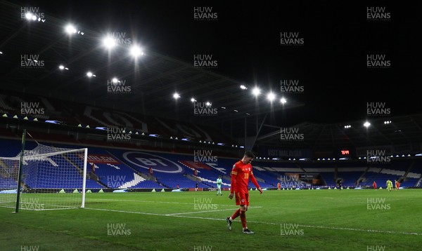 300321 Wales v Czech Republic, FIFA World Cup 2022 Qualifying match - Harry Wilson of Wales walks back to the dugout after being substituted