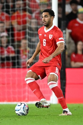 041026 - Wales v Denmark - UEFA Nations League - Ben Cabango of Wales