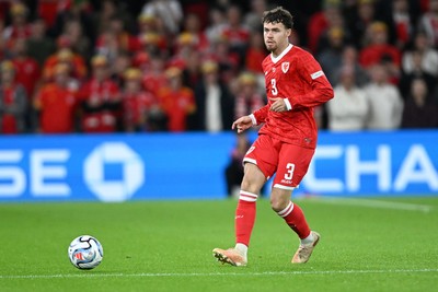 041026 - Wales v Denmark - UEFA Nations League - Neco Williams of Wales