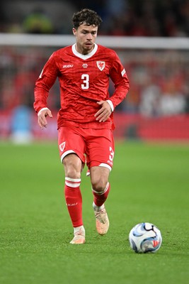 041026 - Wales v Denmark - UEFA Nations League - Neco Williams of Wales