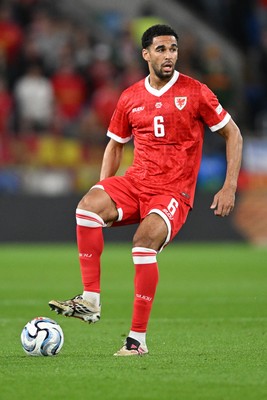 041026 - Wales v Denmark - UEFA Nations League - Ben Cabango of Wales