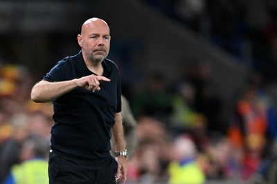 041026 - Wales v Denmark - UEFA Nations League - Brian Riemer, Denmark Manager
