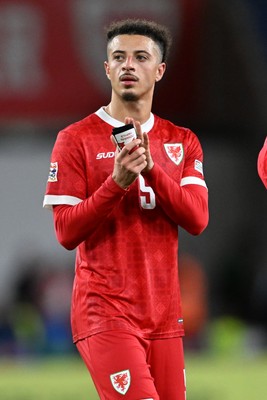 041026 - Wales v Denmark - UEFA Nations League - Ethan Ampadu of Wales at full time