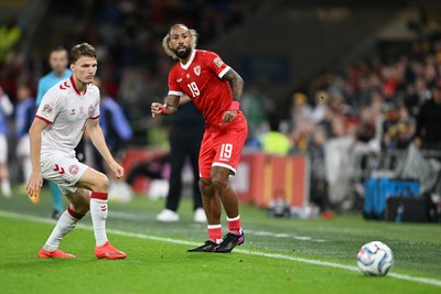 041026 - Wales v Denmark - UEFA Nations League - Sorba Thomas of Wales