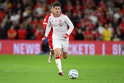 041026 - Wales v Denmark - UEFA Nations League - Joakim Maehle of Denmark