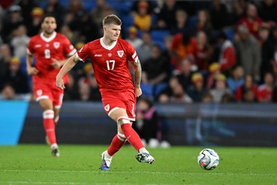 041026 - Wales v Denmark - UEFA Nations League - Jordan James of Wales