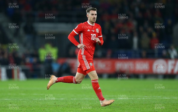 161118 - Wales v Denmark - UEFA Nations League B - Aaron Ramsey of Wales