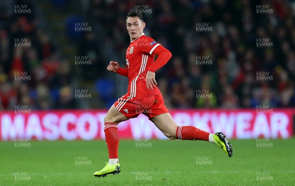 161118 - Wales v Denmark - UEFA Nations League B - Connor Roberts of Wales