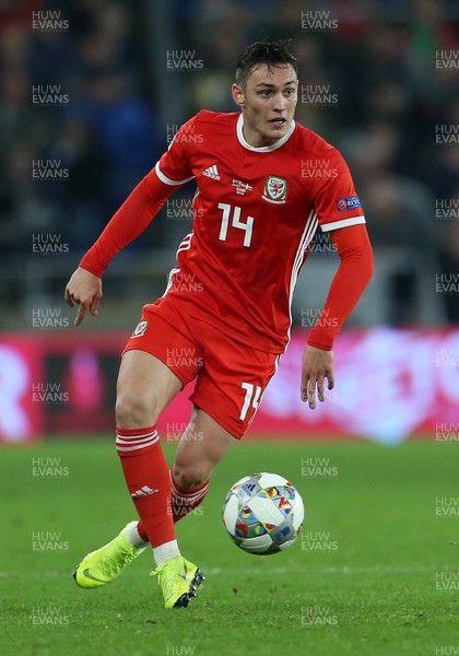 161118 - Wales v Denmark - UEFA Nations League B - Connor Roberts of Wales