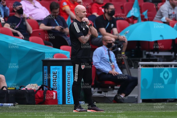 260621 - Wales v Denmark - European Championship - Round of 16 - Wales Manager Rob Page