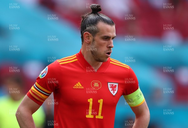 260621 - Wales v Denmark - European Championship - Round of 16 - A dejected Gareth Bale of Wales