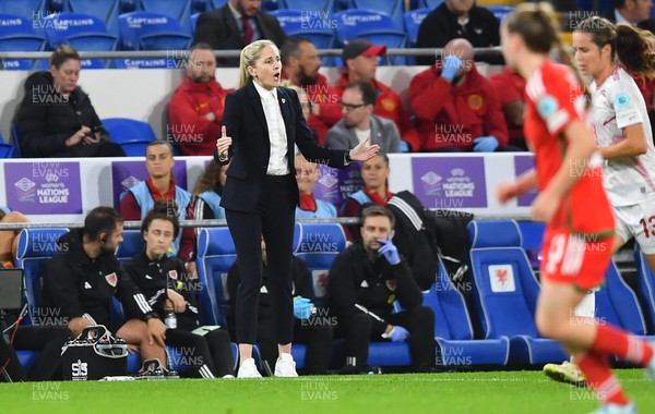 260923 - Wales v Denmark - UEFA Women’s Nations League - Wales manager Gemma Grainger