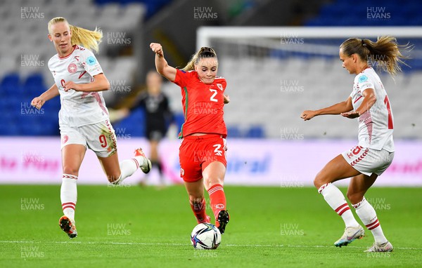 260923 - Wales v Denmark - UEFA Women’s Nations League - Lily Woodham of Wales
