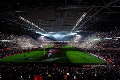 150325 - Wales v England - Guinness Six Nations - Pre-match - light and pyrotechnic show   