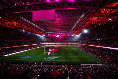 150325 - Wales v England - Guinness Six Nations - Pre-match - light and pyrotechnic show   