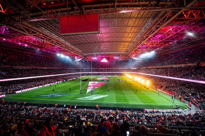 150325 - Wales v England - Guinness Six Nations - Pre-match - light and pyrotechnic show   