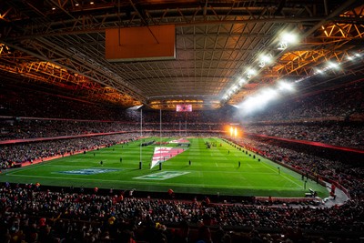 150325 - Wales v England - Guinness Six Nations - Pre-match - light and pyrotechnic show   