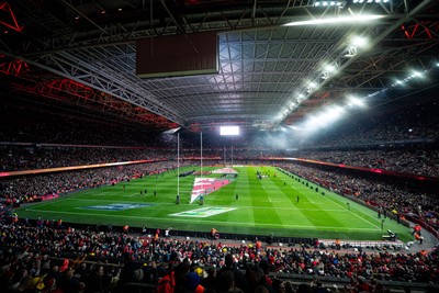 150325 - Wales v England - Guinness Six Nations - Pre-match - light and pyrotechnic show   