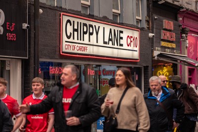 150325 - Wales v England - Guinness Six Nations -  Fans in the City Centre Ahead of the match 