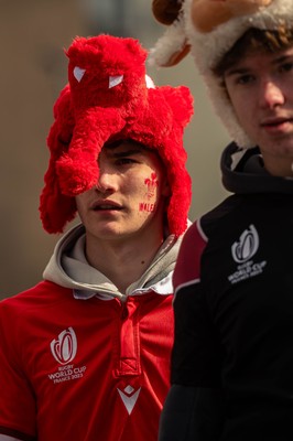 150325 - Wales v England - Guinness Six Nations -  Fans in the City Centre Ahead of the match 