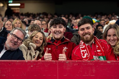 150325 - Wales v England - Guinness Six Nations - Wales Fans inside the stadium during the game   