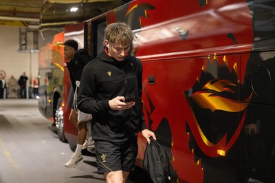 150325 - Wales v England - Guinness Six Nations Championship - Ellis Mee of Wales arrives at the stadium