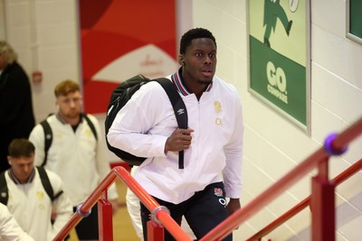 150325 - Wales v England - Guinness Six Nations Championship - Maro Itoje of England arrives at the stadium