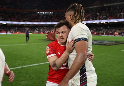 150325 - Wales v England - Guinness Six Nations Championship - Jarrod Evans of Wales at full time