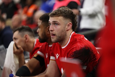 150325 - Wales v England - Guinness Six Nations Championship - Dejected Max Llewellyn of Wales at full time