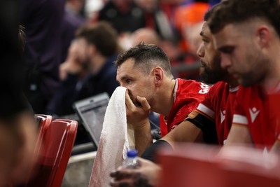 150325 - Wales v England - Guinness Six Nations Championship - Dejected Tomos Williams of Wales at full time