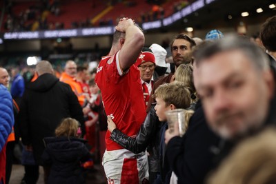 150325 - Wales v England - Guinness Six Nations Championship - Will Rowlands of Wales at full time