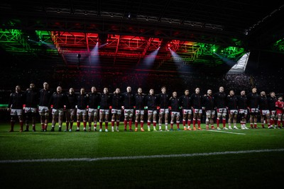 150325 - Wales v England - Guinness Six Nations Championship - Wales sing the anthem