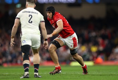 150325 - Wales v England - Guinness Six Nations Championship - Dafydd Jenkins of Wales 