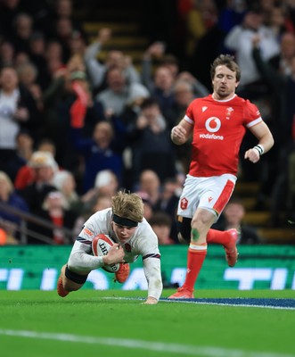 150325 Wales v England, Guinness Mens Six Nations - Henry Pollock of England races in to score try