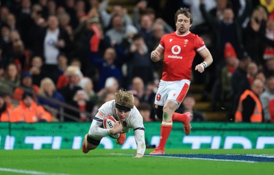 150325 Wales v England, Guinness Mens Six Nations - Henry Pollock of England races in to score try