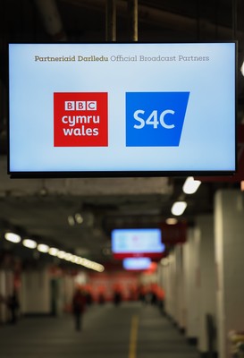 150325 Wales v England, Guinness Mens Six Nations - Concourse screen messages