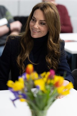 150325 Wales v England, Guinness Mens Six Nations - William, Prince of Wales along with Catherine, Princess of Wales meet former players and their families supported by the WRU Charitable Trust at the Wales v England Six Nations match at the Principality Stadium, Cardiff